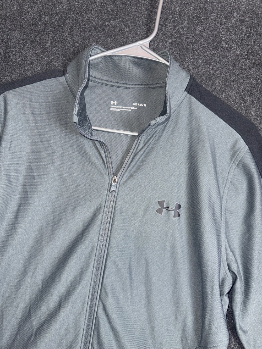 Under Armour Men’s Gray and Black Performance Full-Zip Jacket